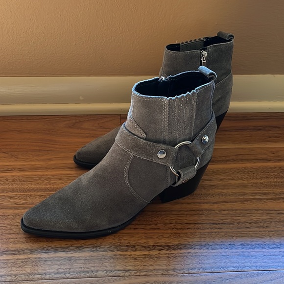 Grey Suede Ankle Boots - Great Used Condition! - Picture 3 of 6